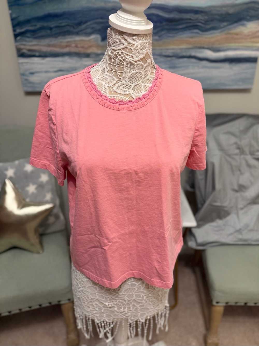 Lilly Pulitzer Pink Short-Sleeve Crewneck Tee